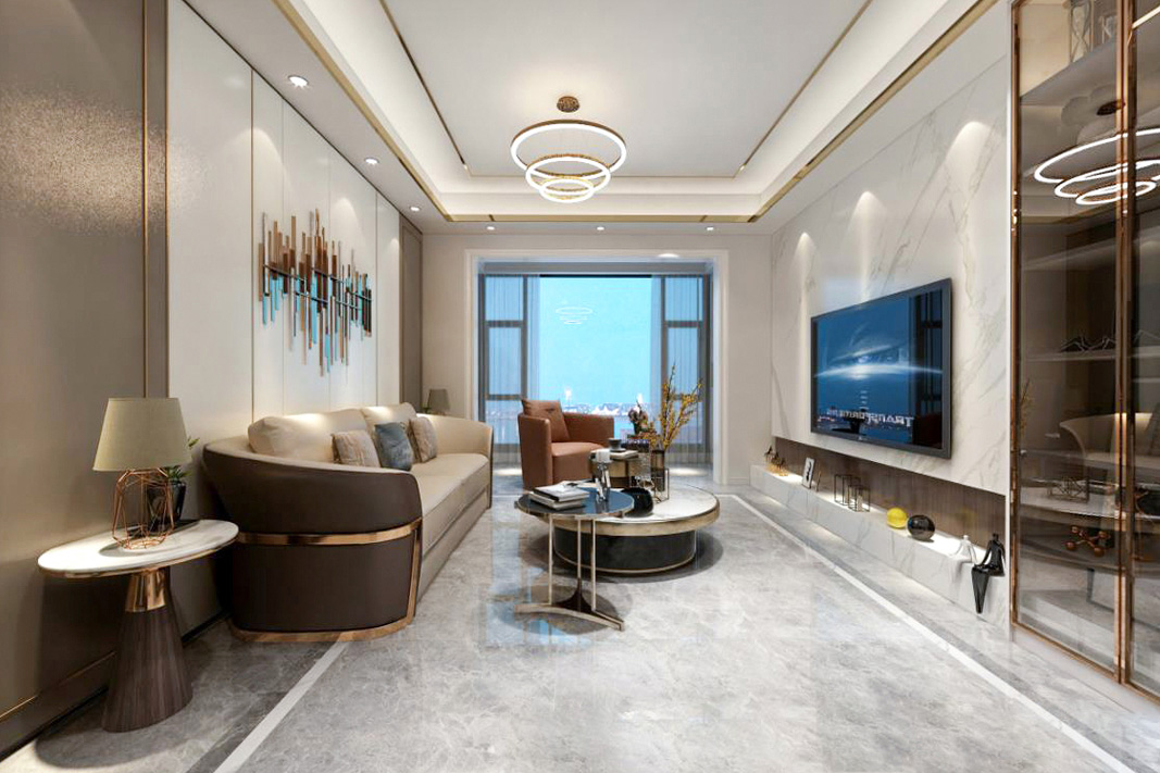 天健西班牙小鎮(zhèn)148m&sup2;現代輕奢風格案例