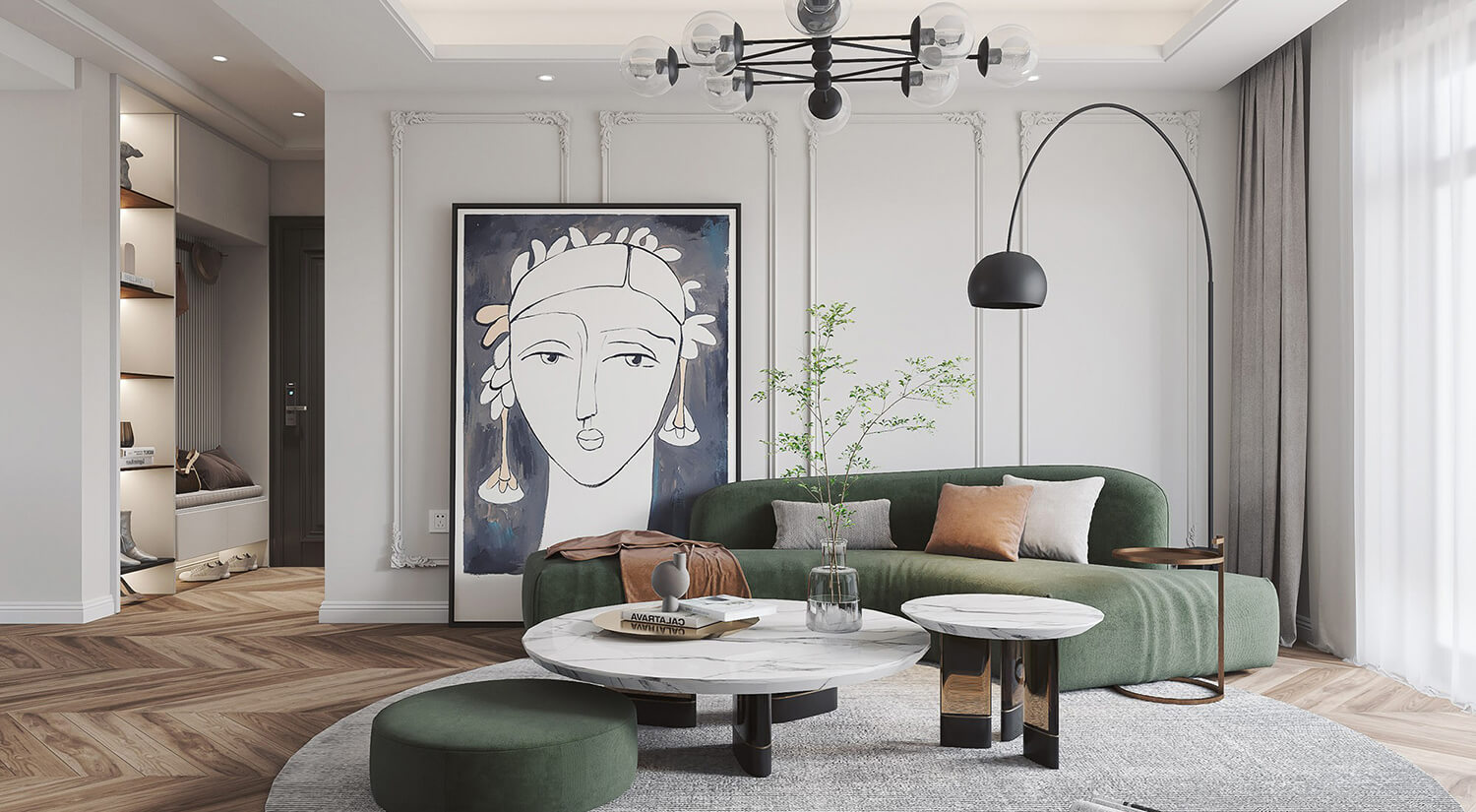 錦繡麗園105㎡現(xiàn)代簡約風(fēng)格案例