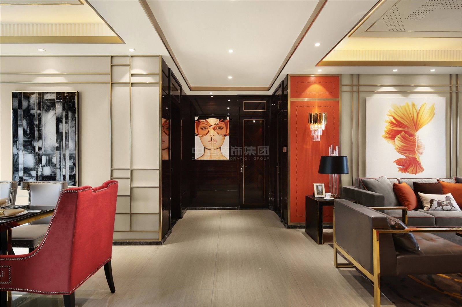 榮耀江南123m&sup2;港式風(fēng)格案例